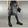 Black Gothic Biker Rock Star Steampunk Metal Scottish Kilt Skirt 